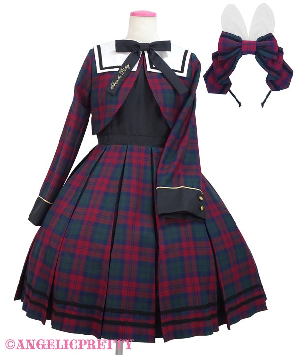 Bunny College Classical OP Set by Angelic Pretty