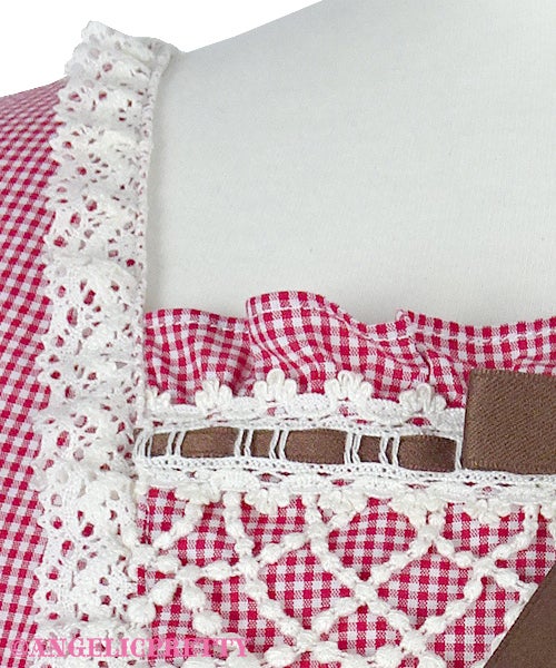 Petit Gingham Heart OP by Angelic Pretty