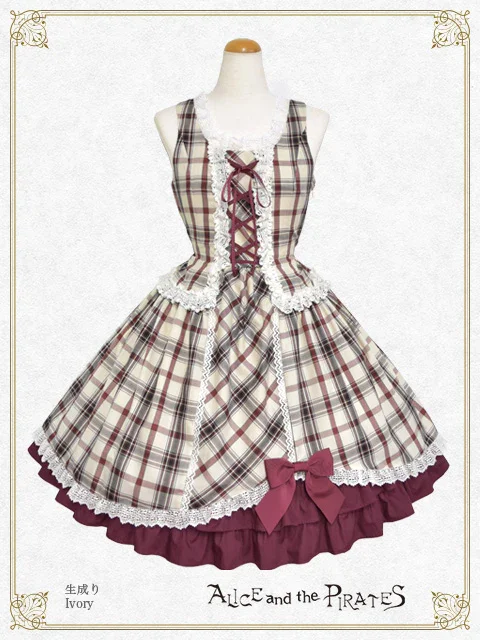 A/P Tartan Check JSK by Alice and the Pirates