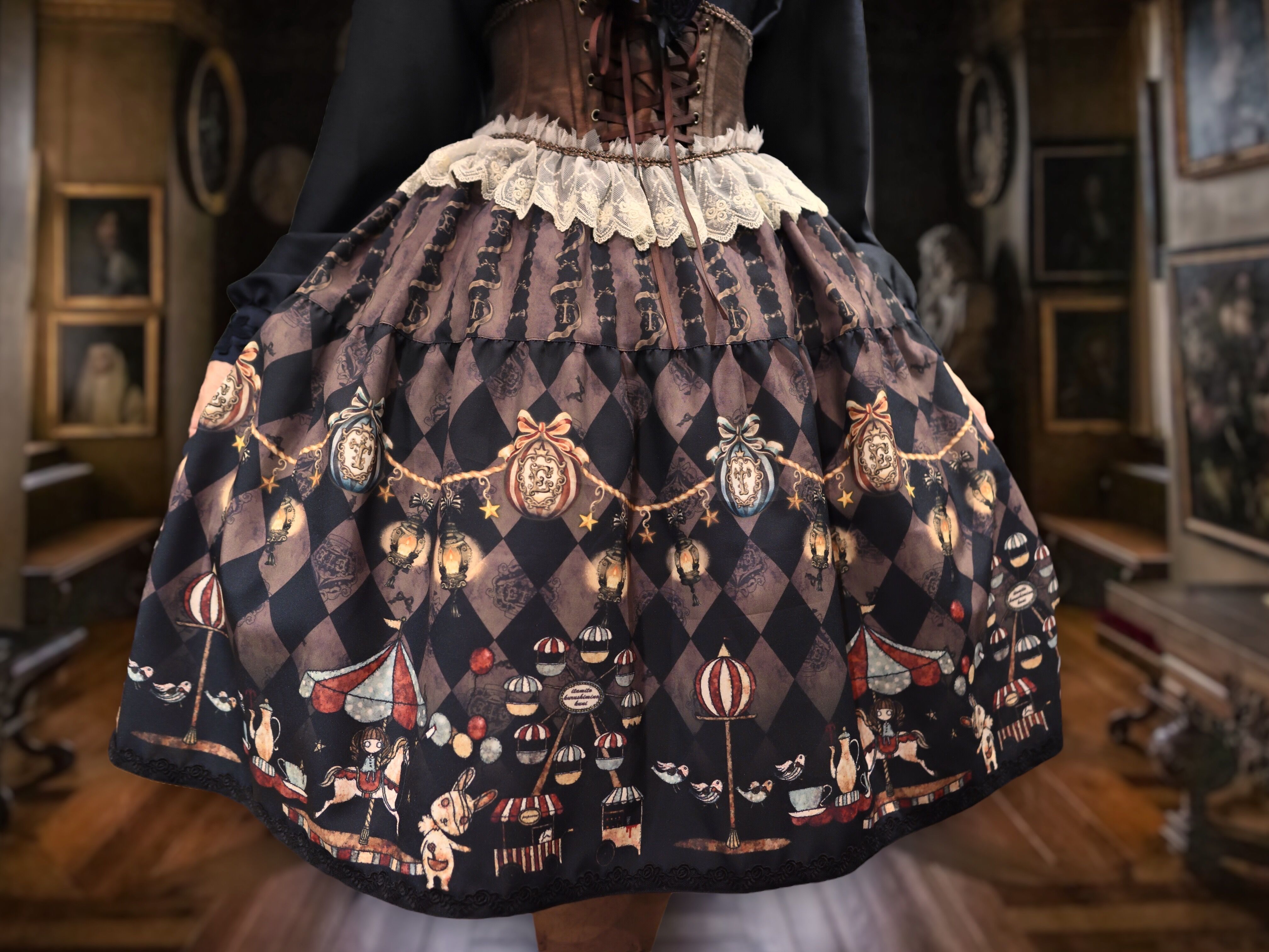 Enchantlic EnchantilIy 真夜中のパルコフェリーチェスカート Enchantlic EnchantilIy 真夜中のパルコフェリーチェスカート Midnight