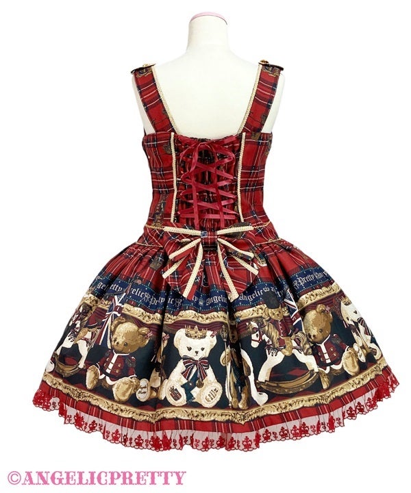 British Bear Low Waist JSK by Angelic Pretty