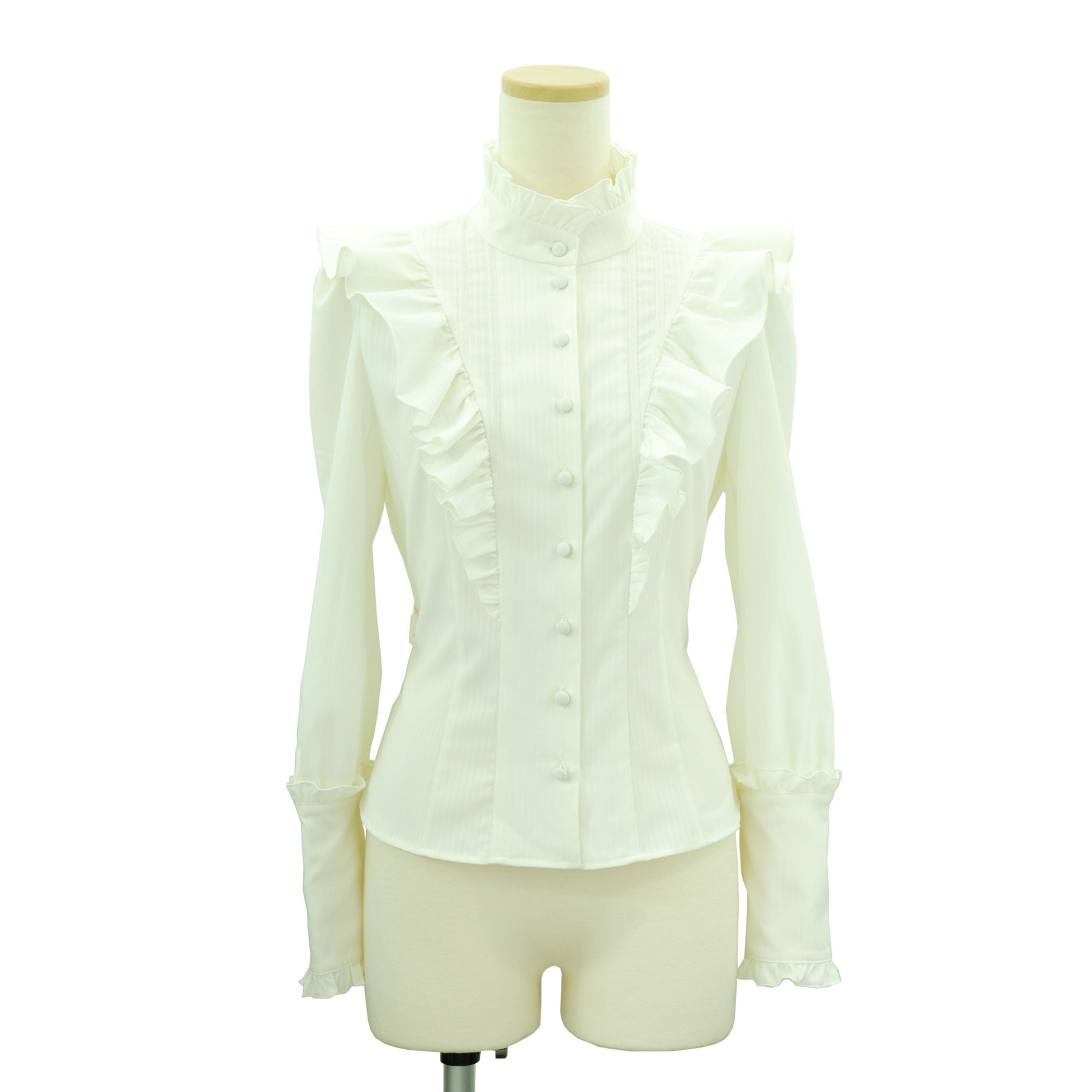【RT-6843897095】Victorianフリルブラウス Victorian Frill Blouse by Sheglit