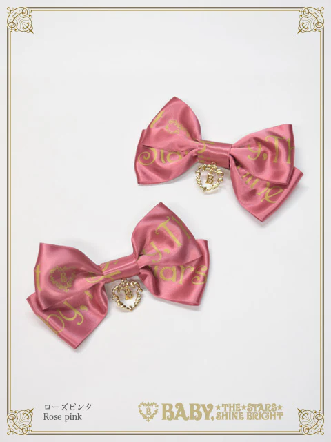 BABY Ribbon Sweet Diary リボンクリップ エンジ Baby Ribbon Sweet Diary Ribbon Clip by Baby, the Stars Shine Bright