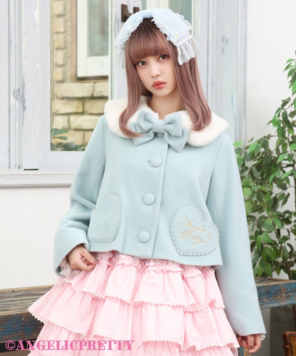 Girly Heart Short Coat by Angelic Pretty
