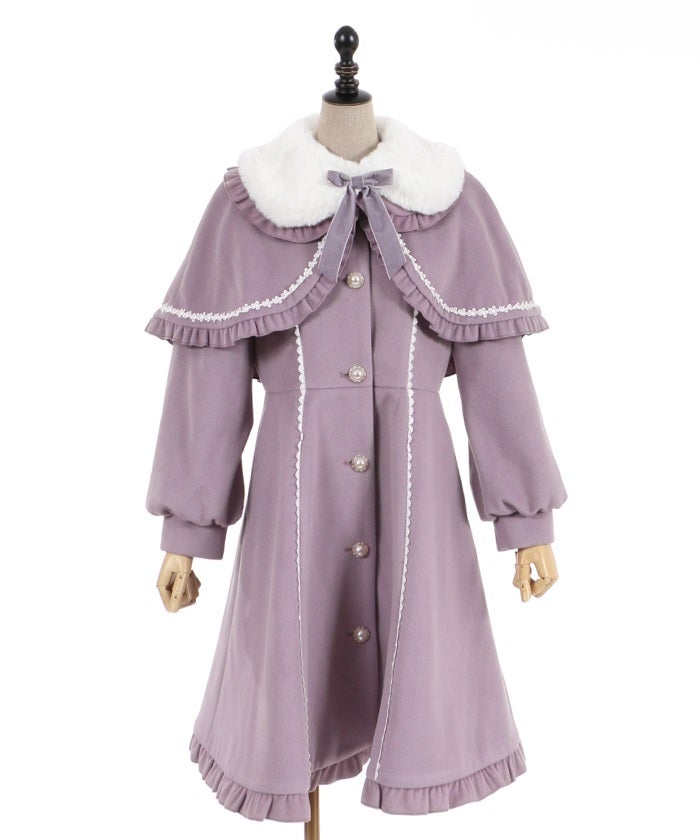 Kawaii - Long Coat with Cape by Axes Femme