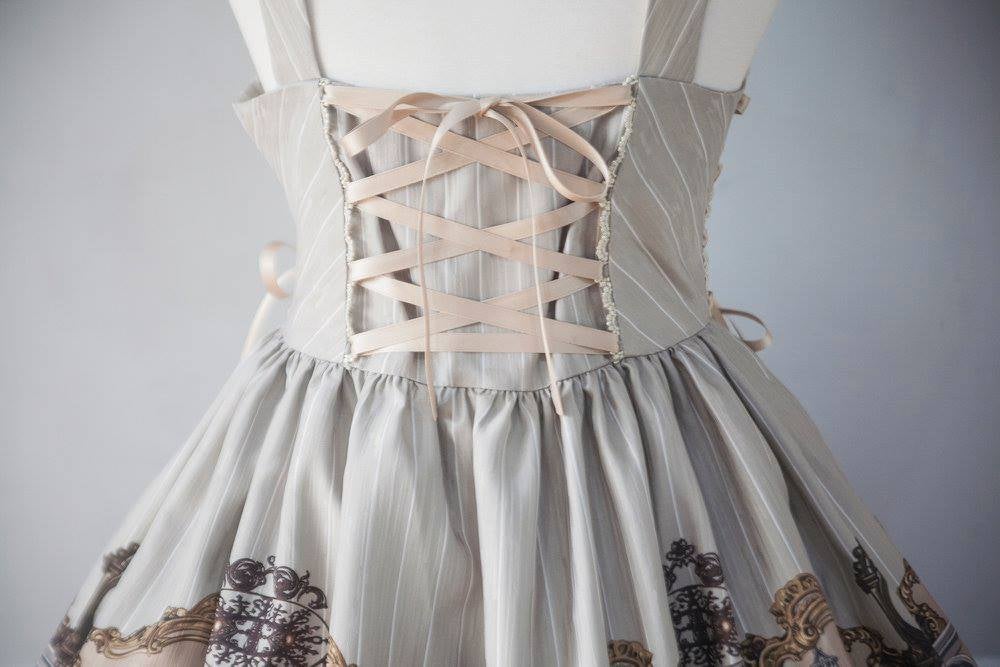 Angelica Library Lace-up JSK by Lief