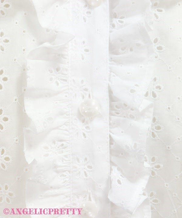 Cotton Garden Lace Sailor Blouse by Angelic Pretty