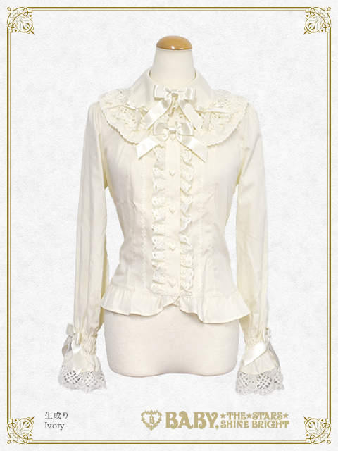 公*o様 BABY オフ白　Love and Cherish you付け衿ブラウ Love and Cherish You Detachable Collar Blouse by Baby, the Stars
