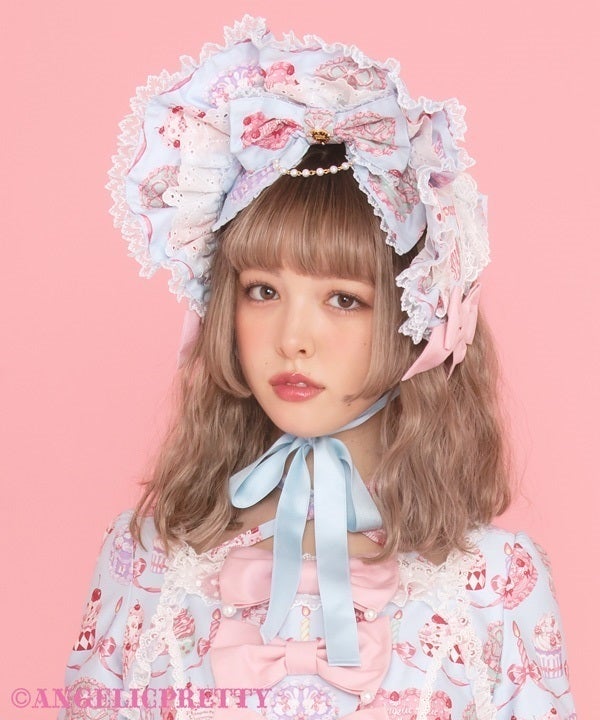 Happy Cakes Half Bonnet (2026) by Angelic Pretty
