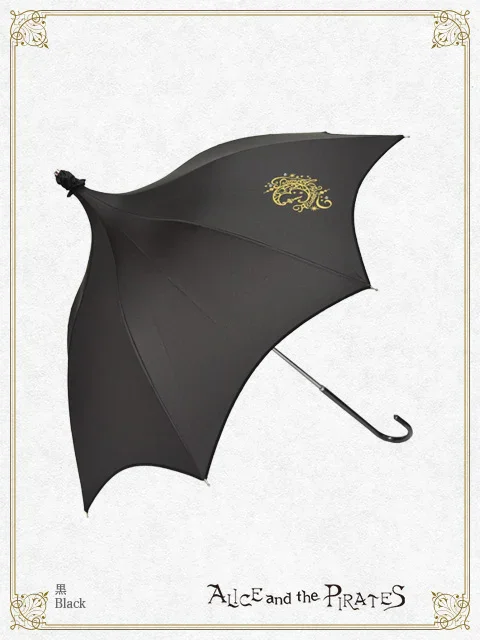 Crescent Moon and Secret Key Print Bat Umbrella by Alice and the