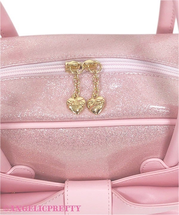 Glitter Jewelry Ribbon Boston Bag (2025 2nd release) by Angelic Pretty