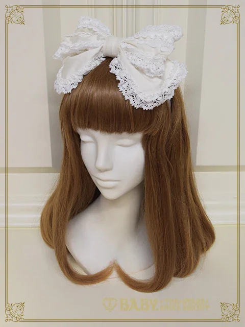 Sweet Heart♡ Kumya Ribbon Head Bow by Baby, the Stars Shine Bright