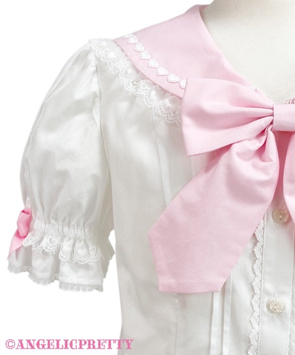 Fancy School Detachable Sleeves Blouse by Angelic Pretty