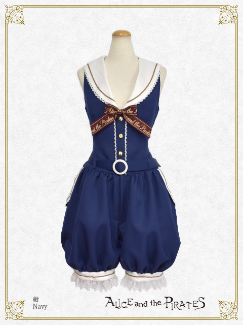 A/P Sailor Collar Salopette by Alice and the Pirates