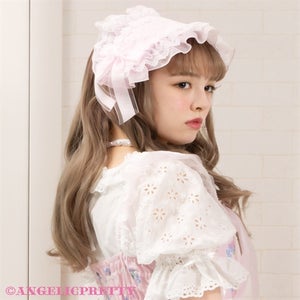 ね*み様 angelicpretty ネコミミヘッドドレス Cross Lace Headdress by Angelic Pretty