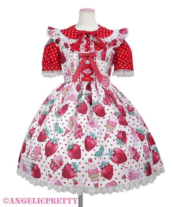 ワンピース Angelic pretty strawberry diner JSK Strawberry Doll JSK