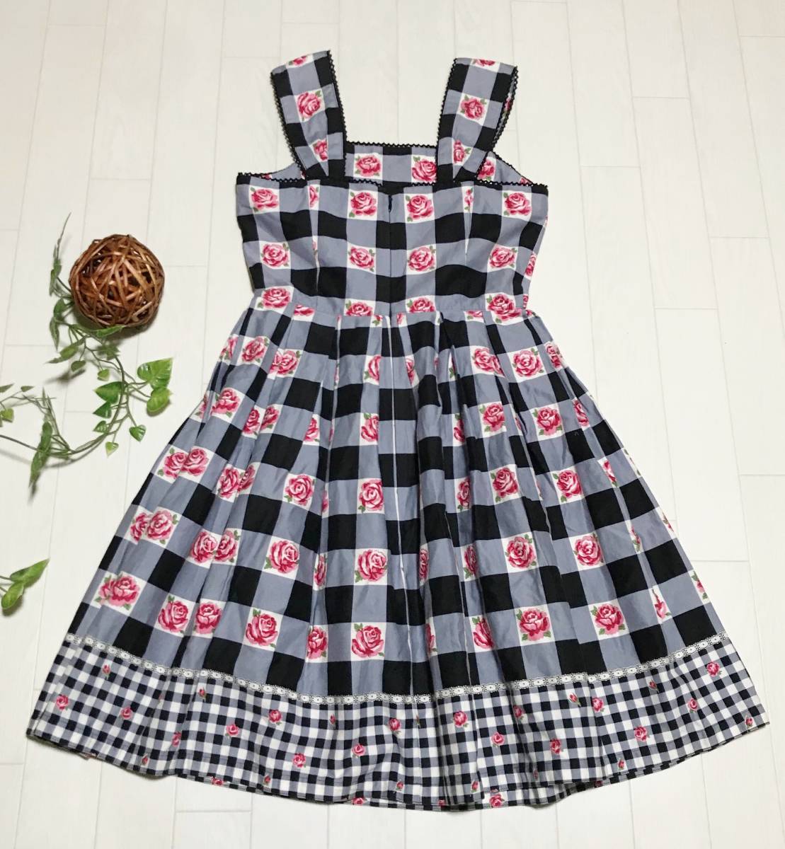 Block Check Rose JSK by Emily Temple Cute