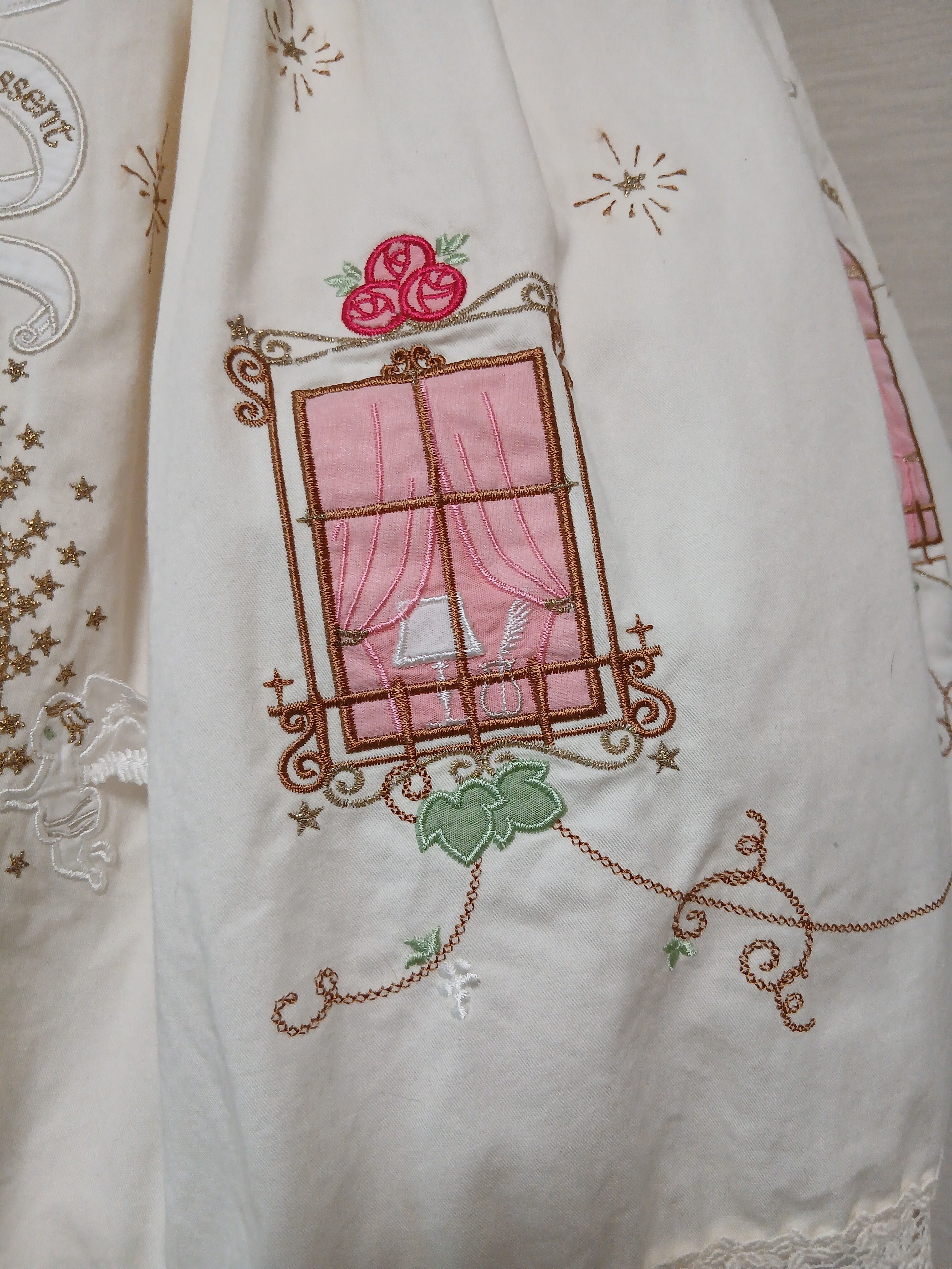 Angel's Window Print Applique Shirring JSK by Baby, the Stars