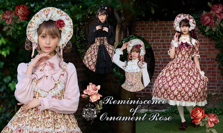 5/8お値下げJesus Diamante オーナメントローズローズ柄 パーカー Reminiscence of Ornament Rose JSK I by Alice and the Pirates