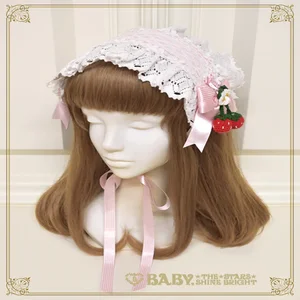 Swinging Strawberry Garden Headdress by Baby, the Stars Shine Bright