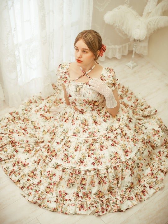 Anniversary Project】Rococo Bouquet Tiered Long OP by Victorian Maiden