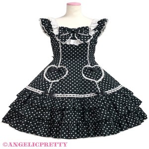 Cute Heart JSK (Polka Dot) by Angelic Pretty