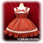 Tartan Check Shirring Princess JSK (2010) by Baby, the Stars Shine