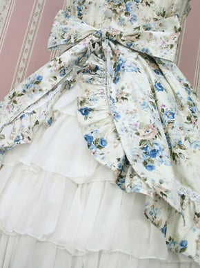 Rococo Bouquet Frill Apron JSK by Victorian Maiden