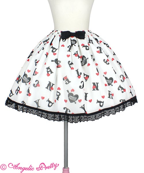 Letter Doll Skirt by Angelic Pretty