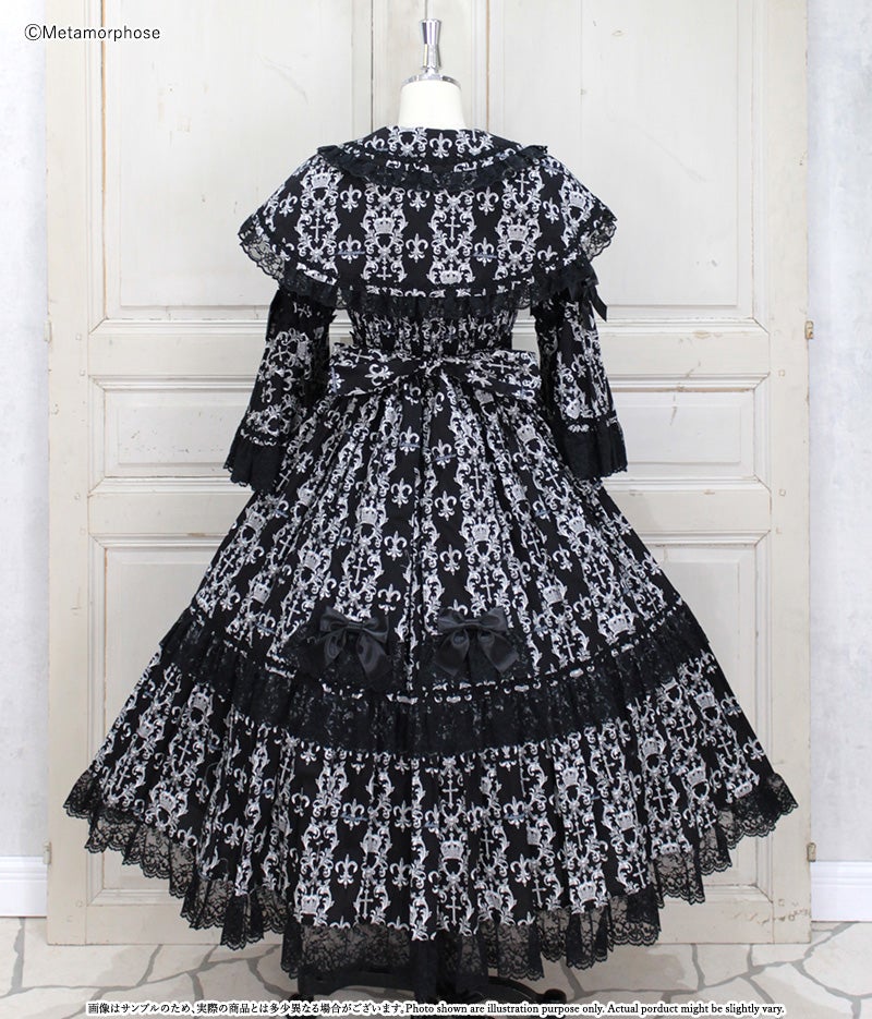 morphose Noble Crown Long OP 3点セット Noble Crown Long OP with Cape by Metamorphose Temps de Fille