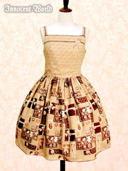 Chocolate Teddy Bear JSK by Innocent World