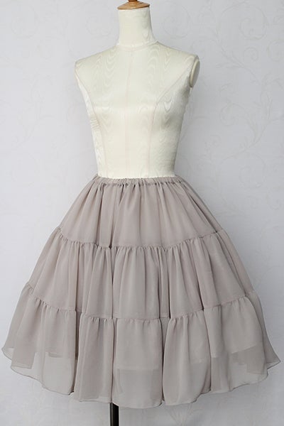 Louise Volume Chiffon Petticoat Skirt (short) by Victorian Maiden