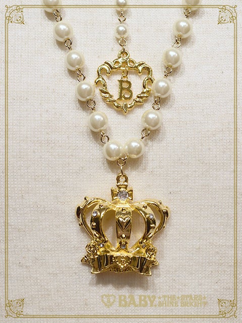 Crown and Princess Drop Necklace by Baby, the Stars Shine Bright