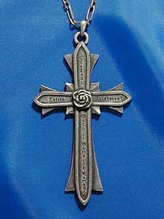 Moi-même-Moitié ロゴ十字ネックレス　アクセサリー ゴシック Logo Cross Pendant by Moi-même-Moitié