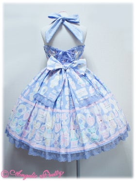 【Angelic Pretty】Fancy Paper Dollsサロペット Fancy Paper Dolls JSK with Collar by Angelic Pretty