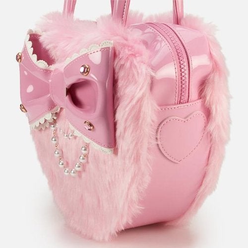 angelic pretty ハートエナメルファーバッグ レア Heart Enamel Fur Bag by Angelic Pretty
