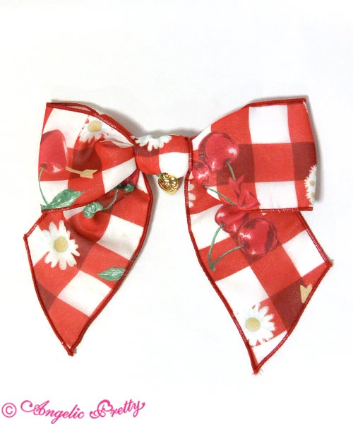 Cherry Marguerite Ribbon Clip by Angelic Pretty