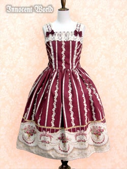 Rose and Playing Cards Ladder Lace JSK by Innocent World
