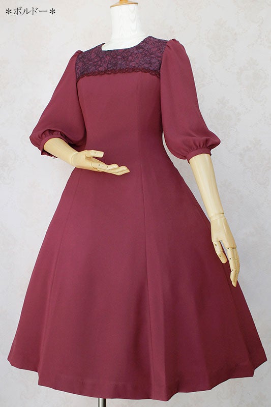 Victorian maiden / コール天ワンピース ボルドー 2013再販 レジメン