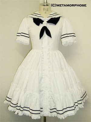 Sailor Short Sleeve Tiered OP by Metamorphose Temps de Fille