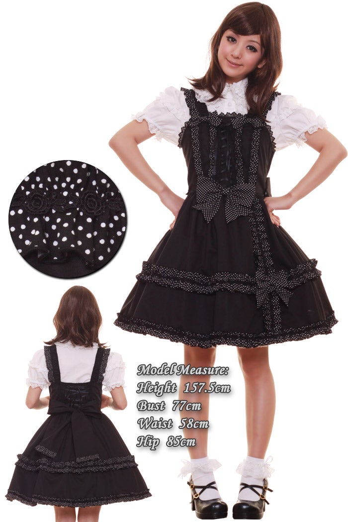 Polka Dot Frill JSK (L321) by Bodyline