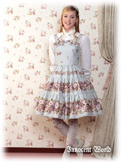innocent world アンティークパンジージャンパースカートカチューシャ Antique Pansy JSK by Innocent World
