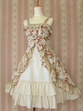 Rose Lace Rococo Dress JSK by Victorian Maiden