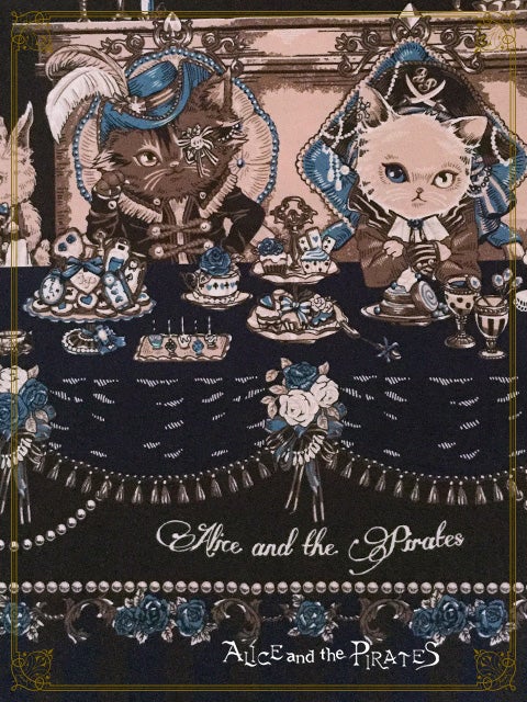 Kitten’s Wonder Night Tea Party柄・Ⅱ Kitten's Wonder Night Tea Party Set II by Alice and the Pirates