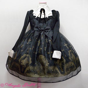 Angelic Pretty Horror Garden ワンピース　黒 Horror Garden OP by Angelic Pretty