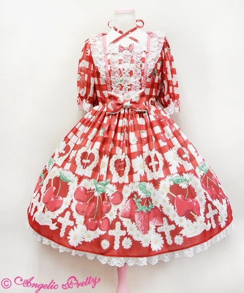 最終値下げ Angelic Pretty Cherry Marguerite Cherry Marguerite OP by Angelic Pretty