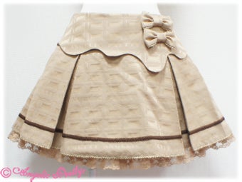 Melty Royal Chocolate Skirt by Angelic Pretty