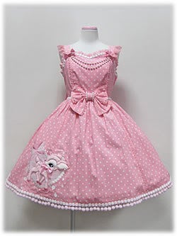 Polka Dot Milky-chan Applique JSK by Angelic Pretty