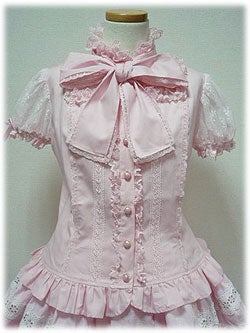 Romantic Standing Collar Bow-Tie Blouse by Angelic Pretty