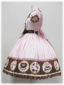 Melty Chocolate Mini Sleeve JSK by Angelic Pretty